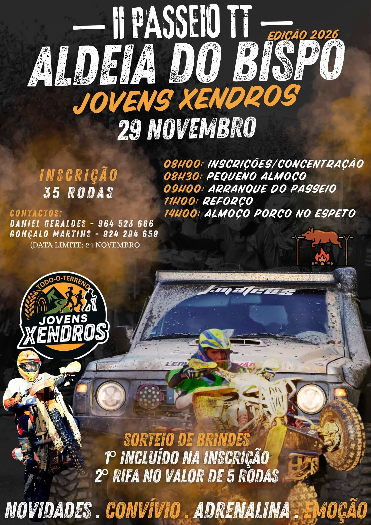 II Passeio TT Aldeia do Bispo Jovens Xendros