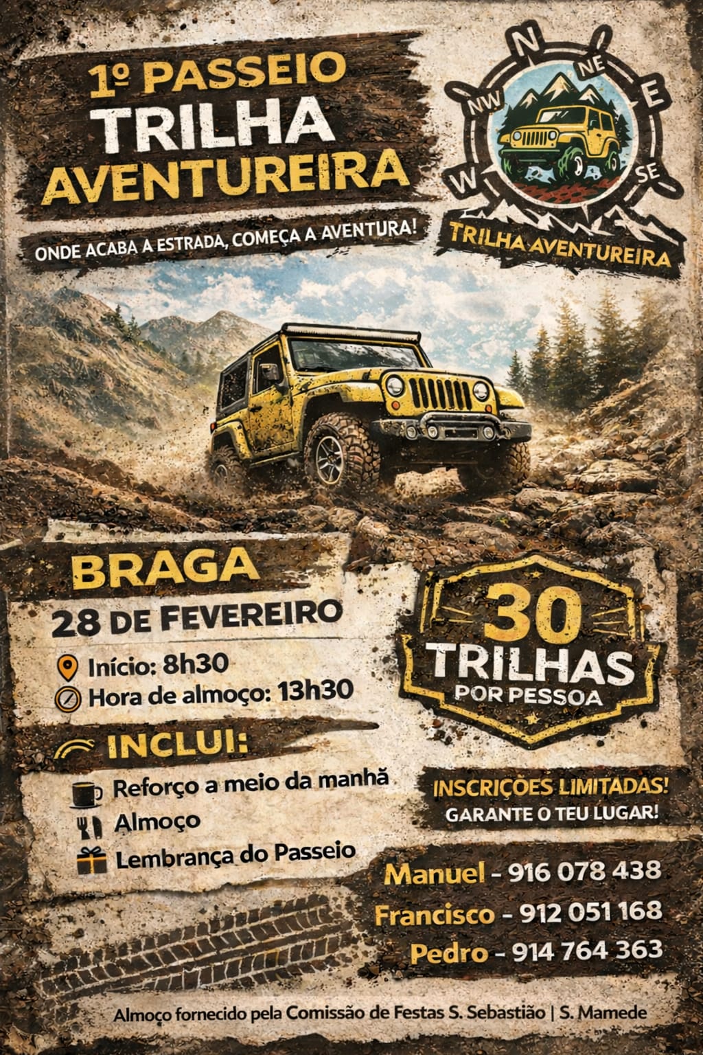 1° Passeio Trilha Aventureira – Braga
