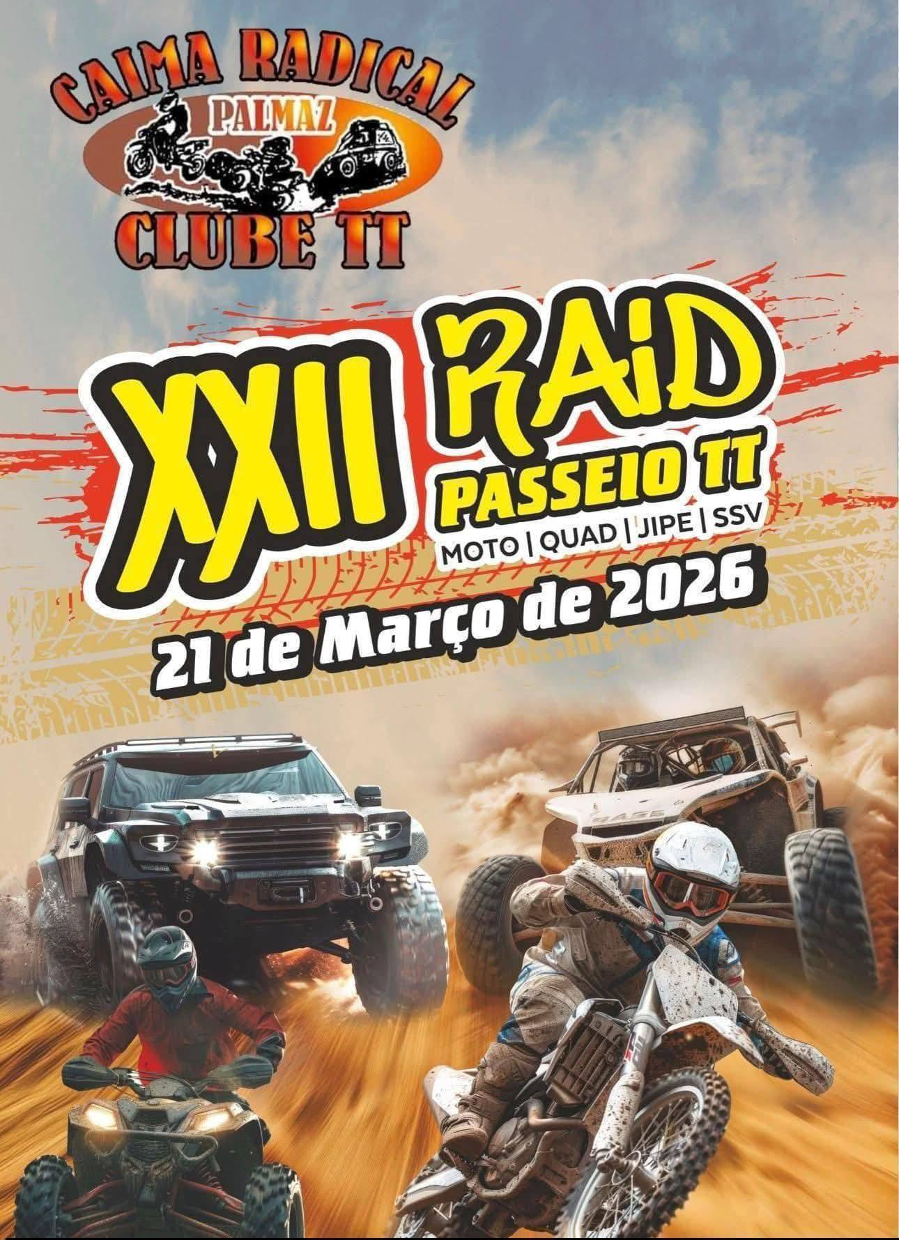 XXII RAID PASSEIO TT - CaimaRadical 2026
