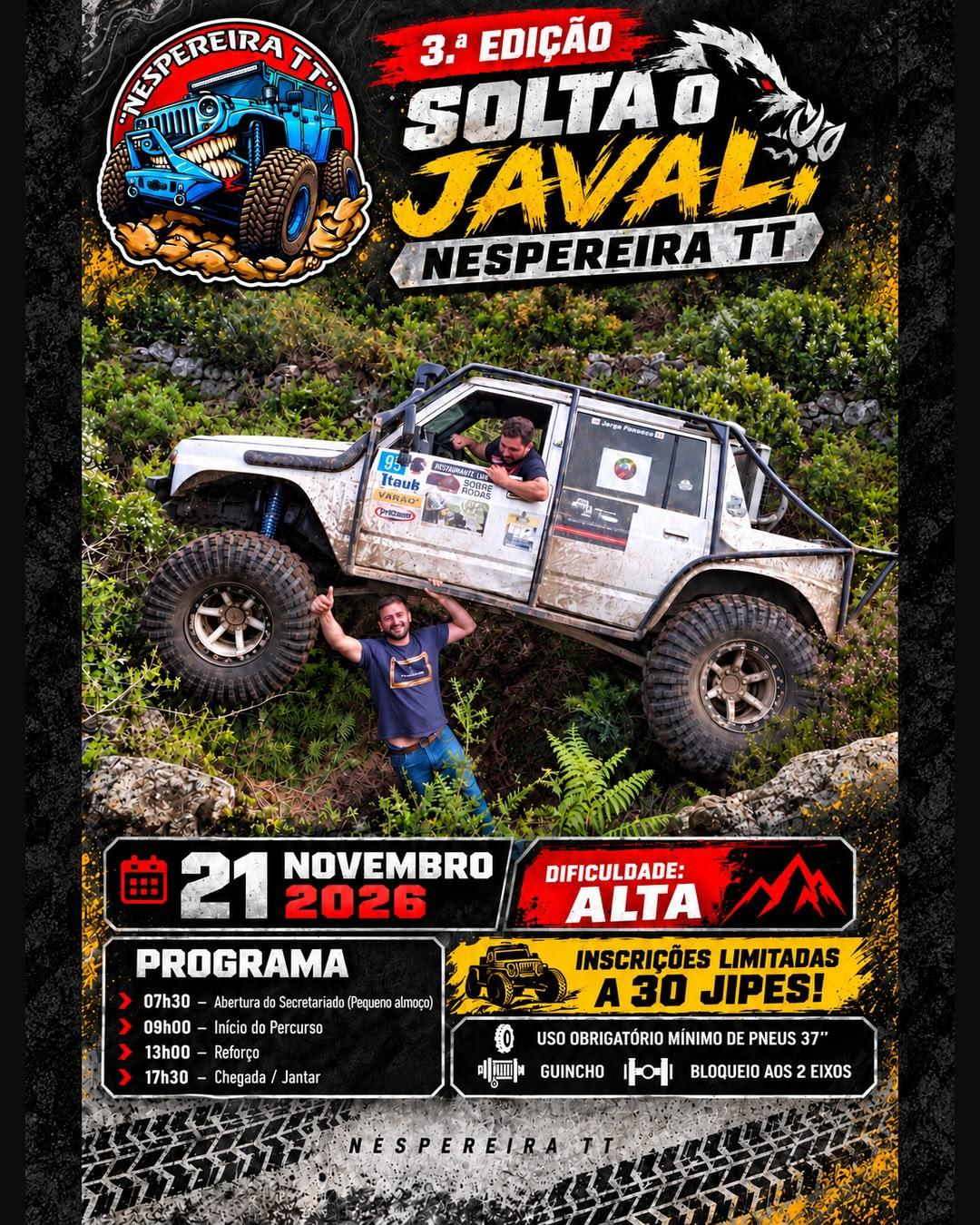 3º Solta o Javali - Inscrição