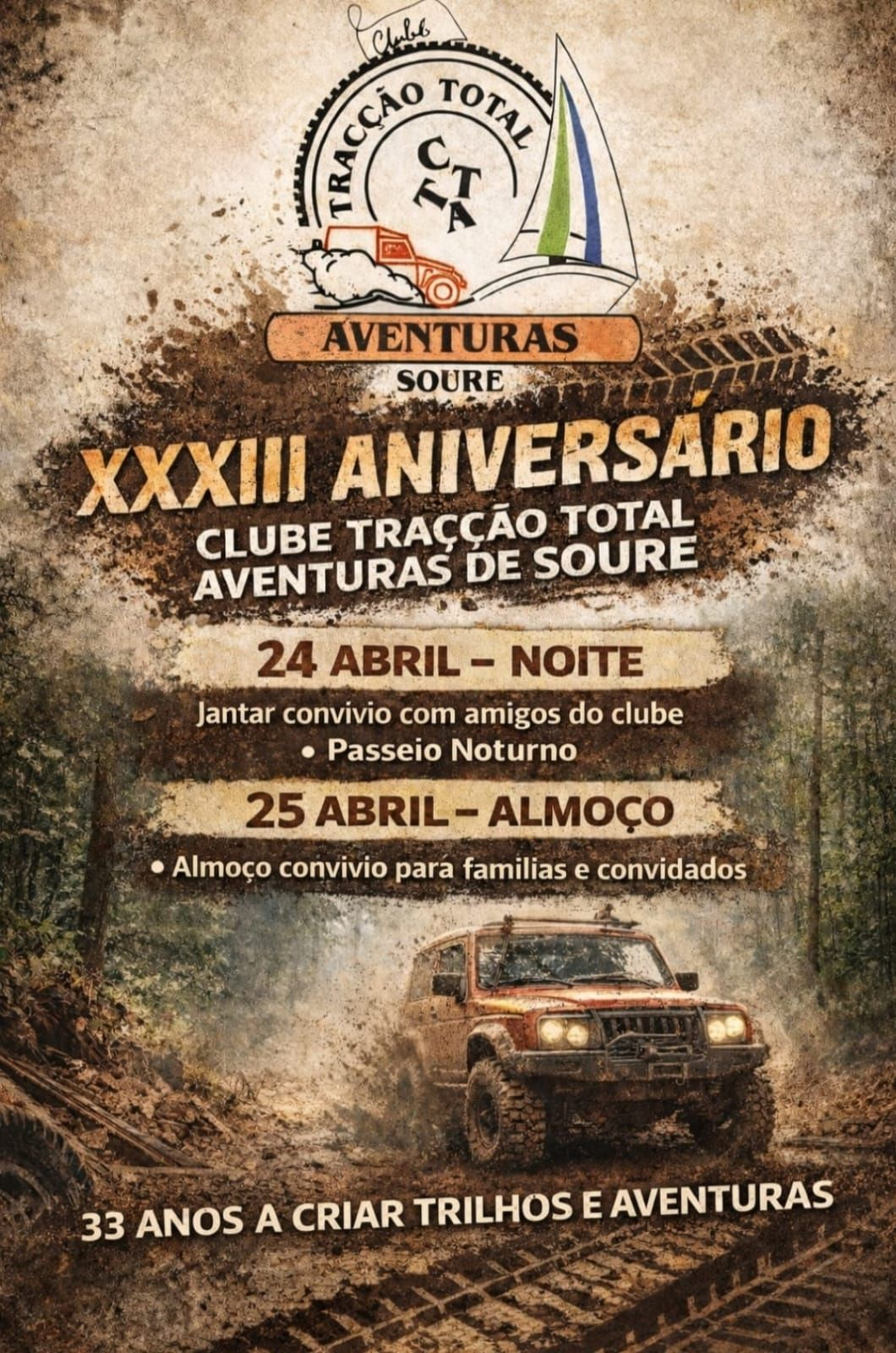 XXXIII Aniversário Clube Tracção Total Aventuras de Soure