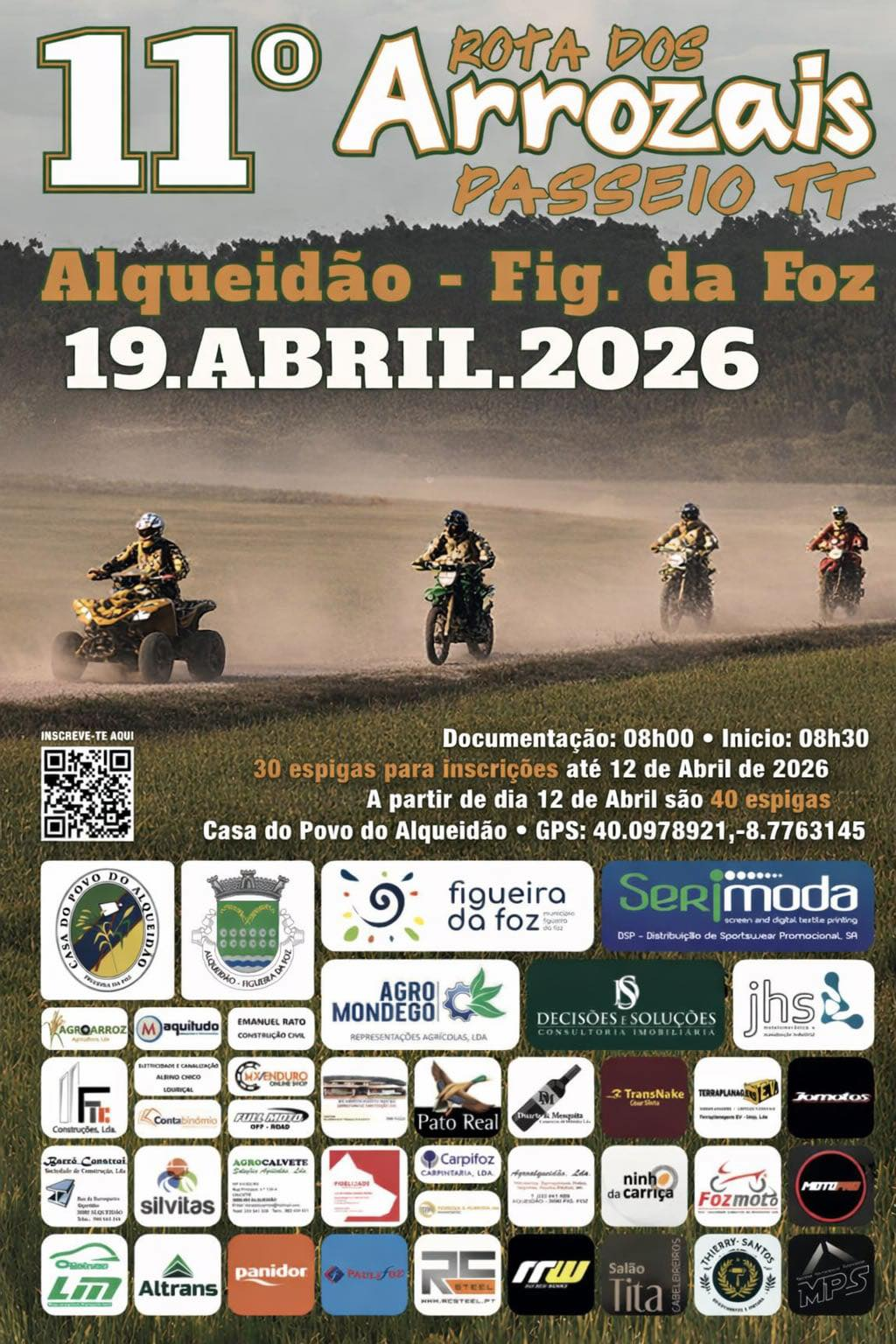 11ª Rota dos Arrozais Passeio TT