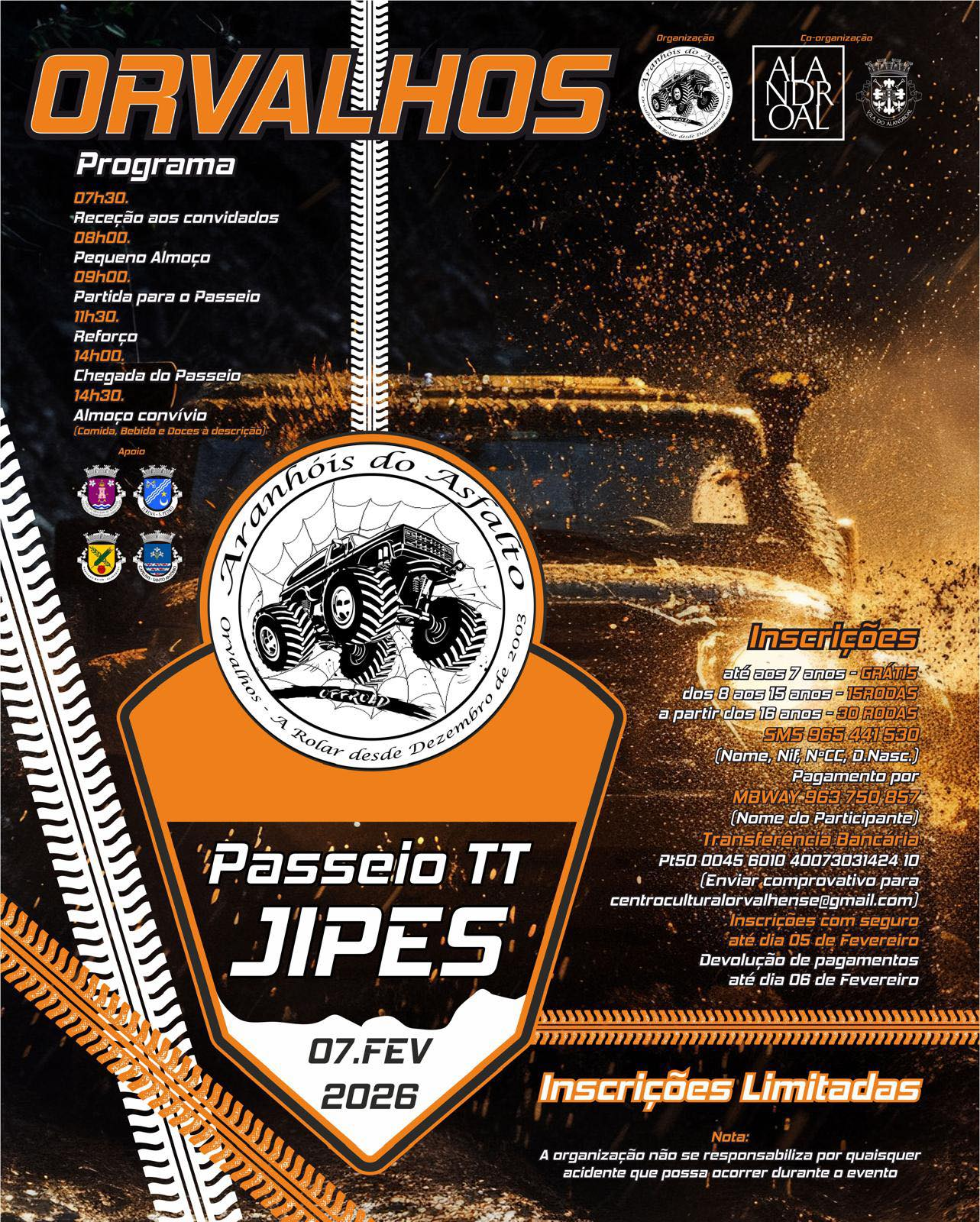 Passeio TT - Orvalhos 2026