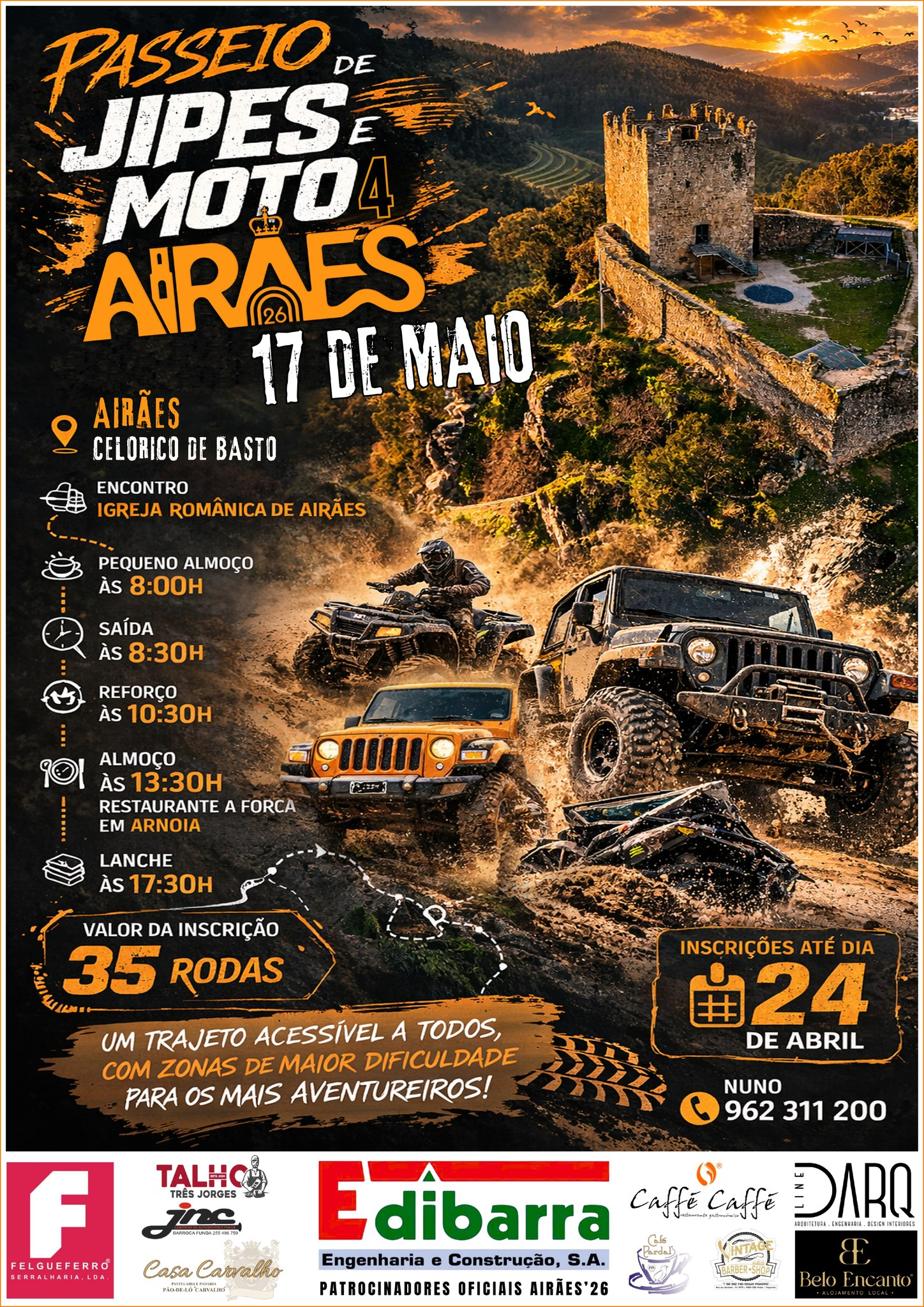 Passeio de Jipes e Moto4 Airães