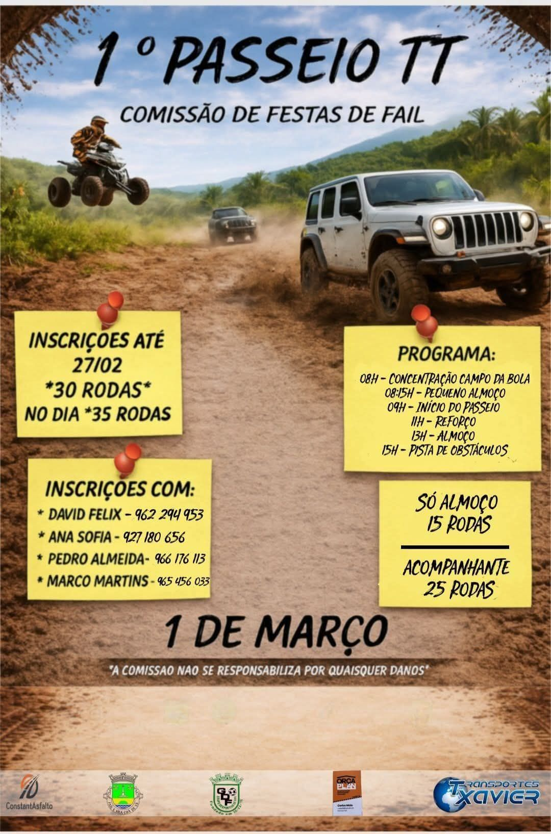 1º PASSEIO TT - Fail