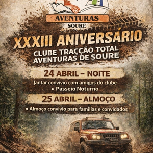 XXXIII Aniversário Clube Tracção Total Aventuras de Soure